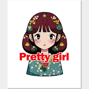 Pretty girl Posters and Art